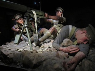 Wellington - Te Papa Museum - war scene