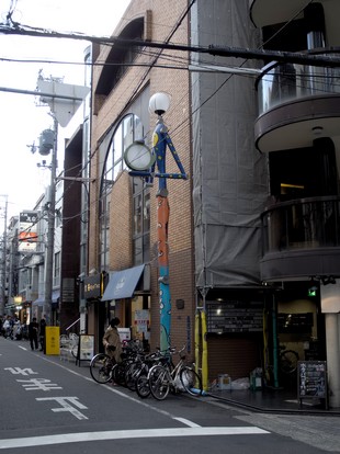 Osaka - America-mura - multi coloured lamp post