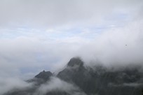 Kauai - Kokee Road - Pu’u O Kila Lookout - view of the Na Pali Coast under the fog