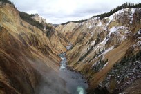 Yellowstone National Park - Canyon Village - Grand Canyon of the Yellowstone - Brink of the Lower Falls