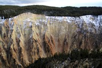Yellowstone National Park - Canyon Village - Grand Canyon of the Yellowstone - Grand View Point - cliff
