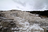 Yellowstone National Park - Mammoth Hot Springs - Mammoth Hot Springs Terraces - Minerva Terrace