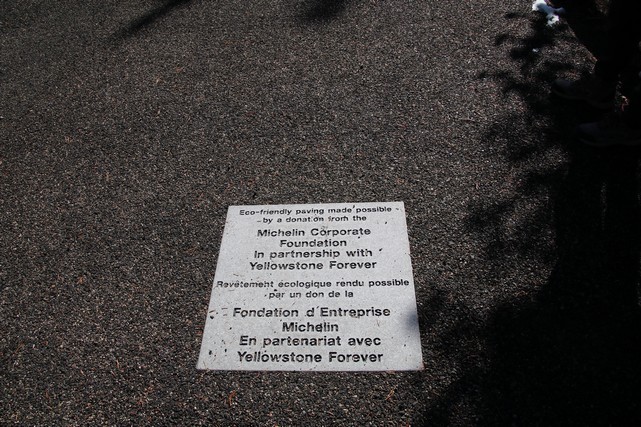 Yellowstone National Park - Old Faithful Village - Upper Geyser Basin - floor paving