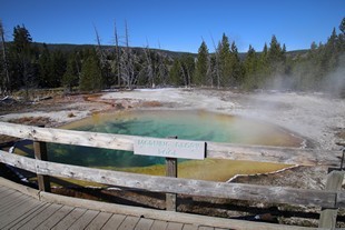Yellowstone National Park - Old Faithful Village - Upper Geyser Basin - Morning Glory Pool