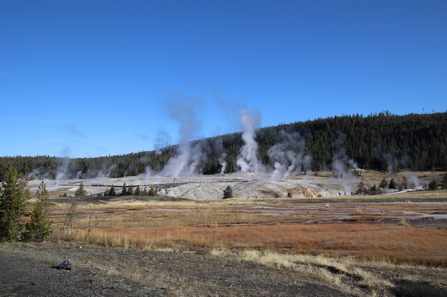 Yellowstone National Park - Old Faithful Village - Upper Geyser Basin