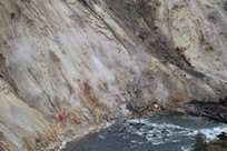 Yellowstone National Park - Tower-Roosevelt - Calcite Springs Overlook - fumarole